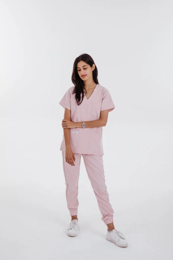 Pastel Pink Jogger Pants - Image 4