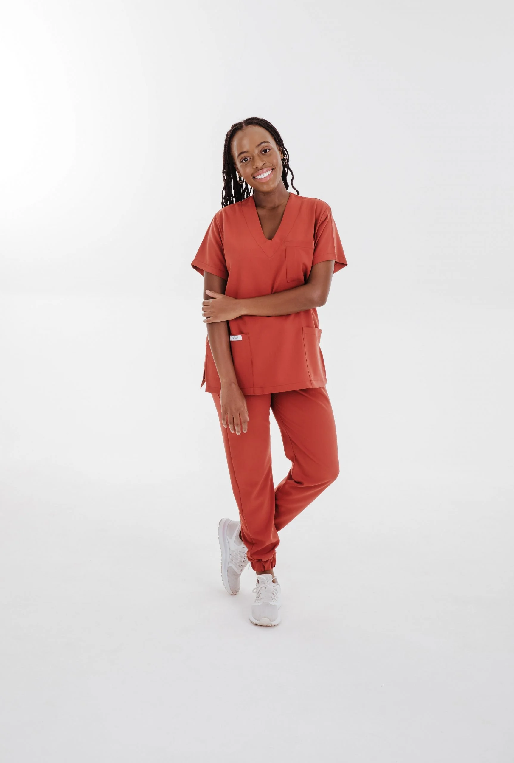 Rust Scrub Jogger Pants