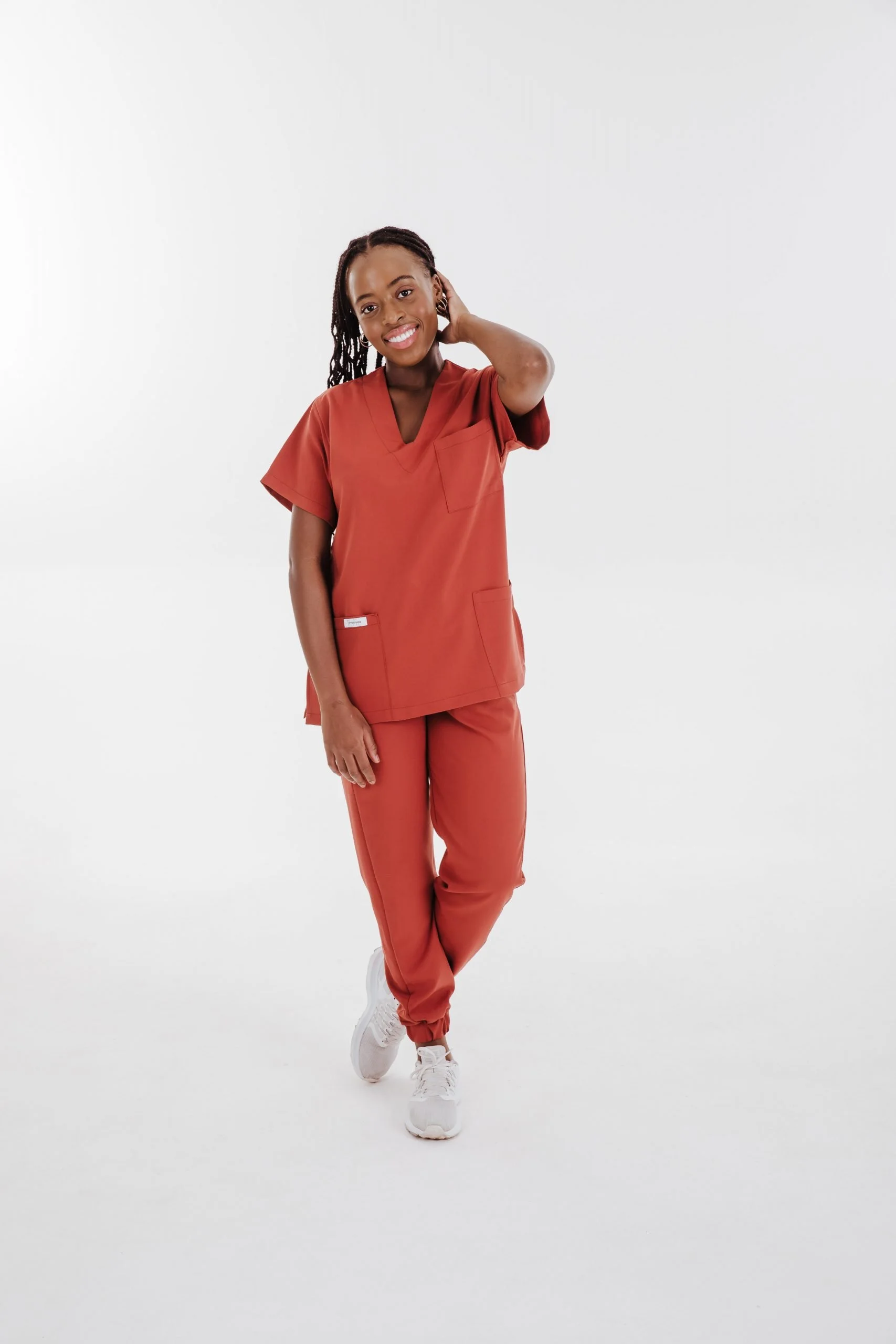 Rust Scrub Jogger Pants - Image 5