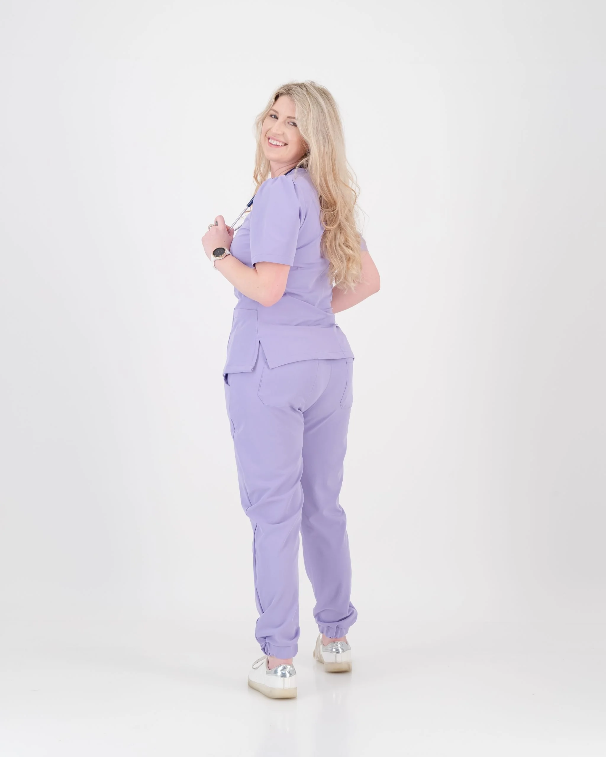 Lilac Peplum Top - Image 3