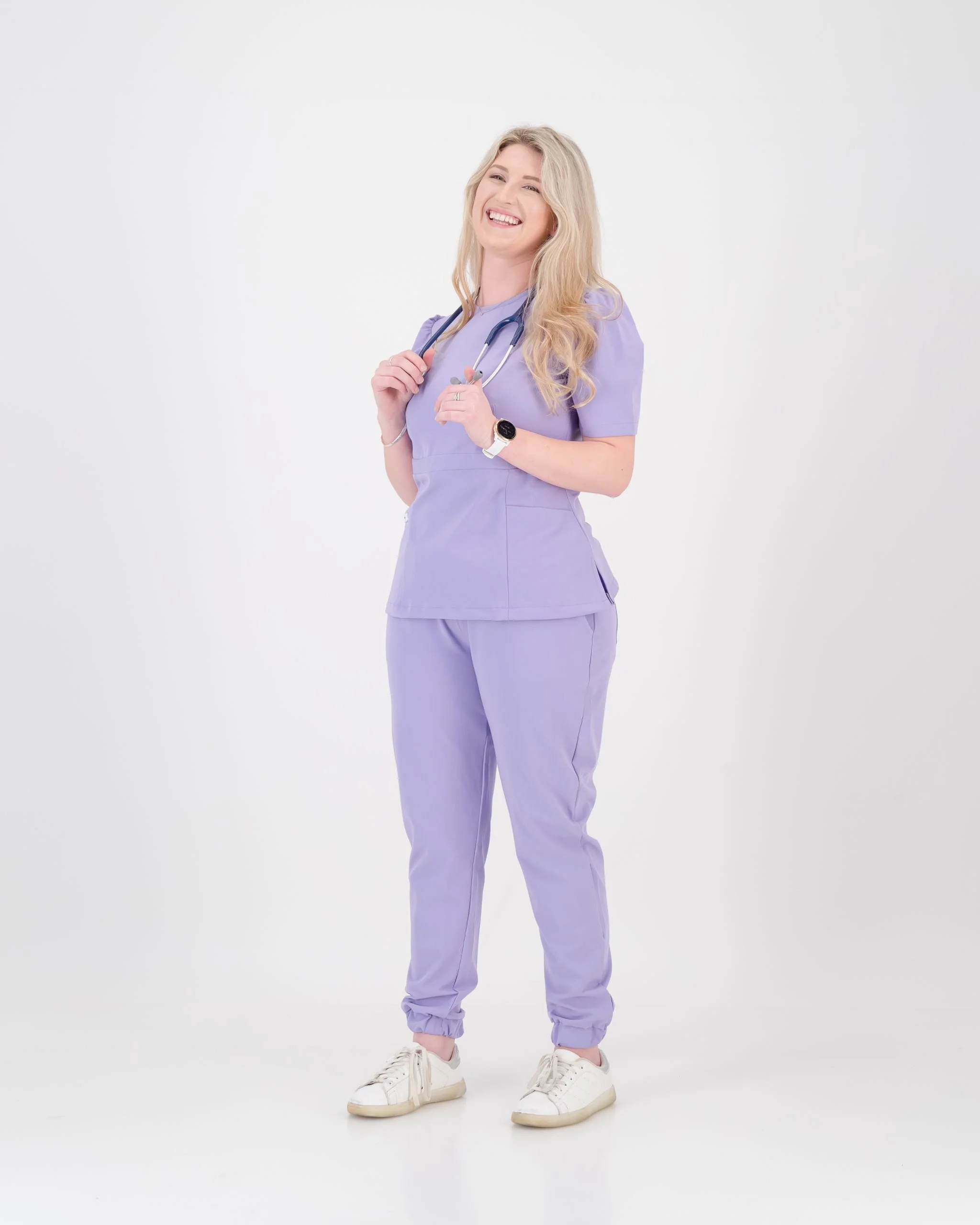 Lilac Peplum Top - Image 2