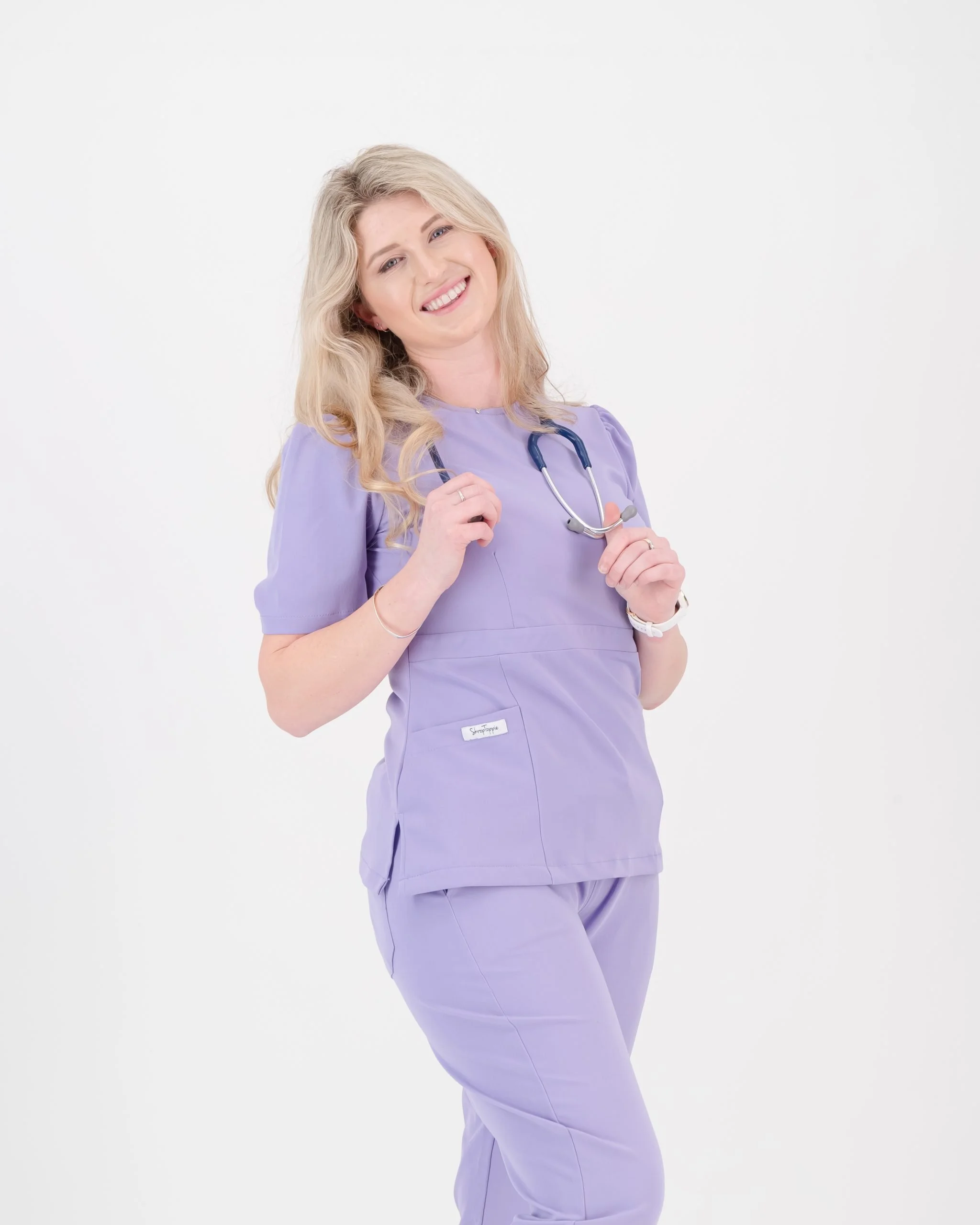 Lilac Peplum Top - Image 4