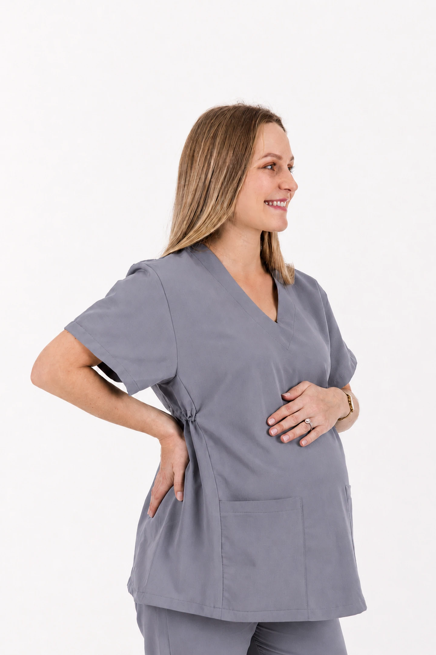 Maternity CORE Scrubs Top - Image 4
