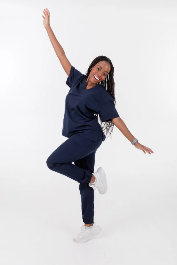 Dark Navy Jogger Pants - Image 2
