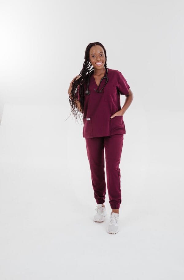 Maroon Jogger Pants - Image 3