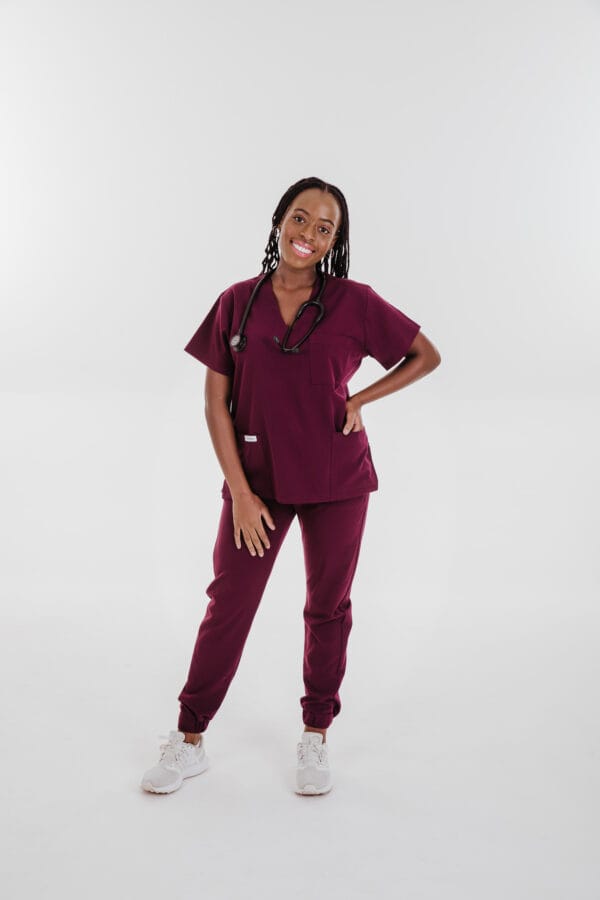 Maroon Jogger Pants - Image 2
