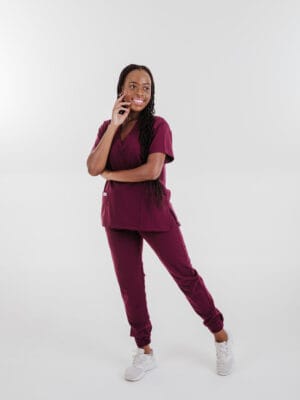 Maroon Jogger Pants