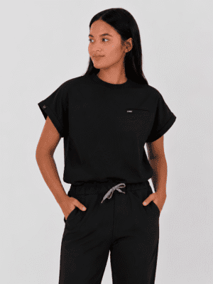 Women's Rib Neck CORE Scrub Top