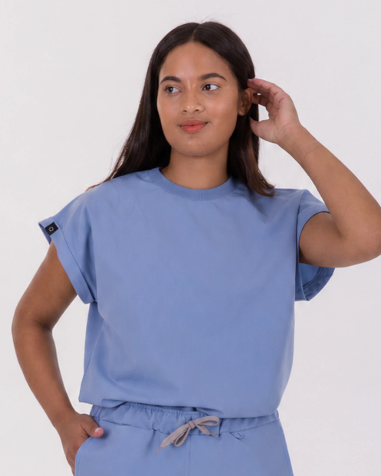 Women's Rib Neck CORE Scrubs Top - Image 2