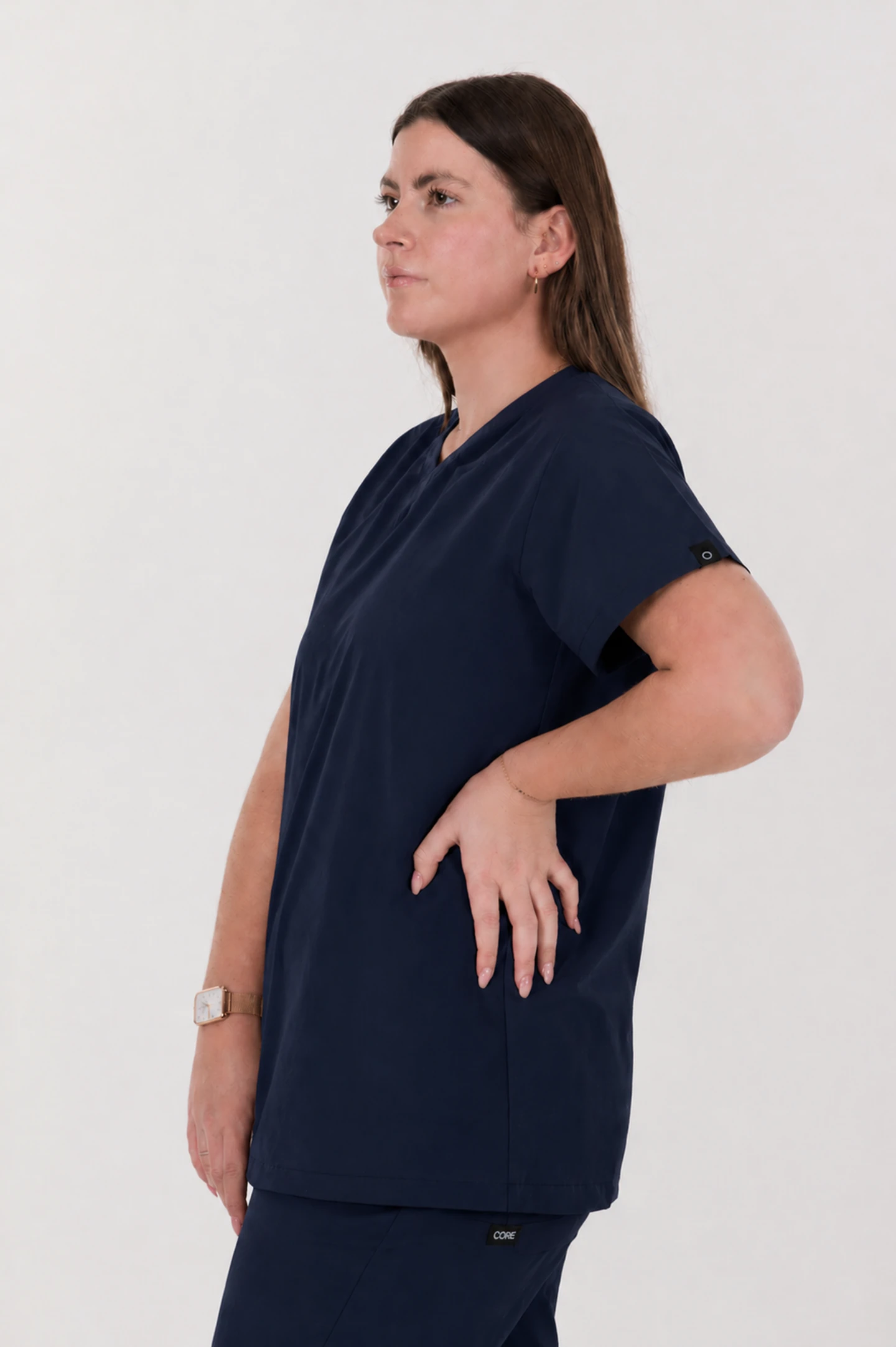 Women's Rib Neck CORE Scrubs Top - Image 4