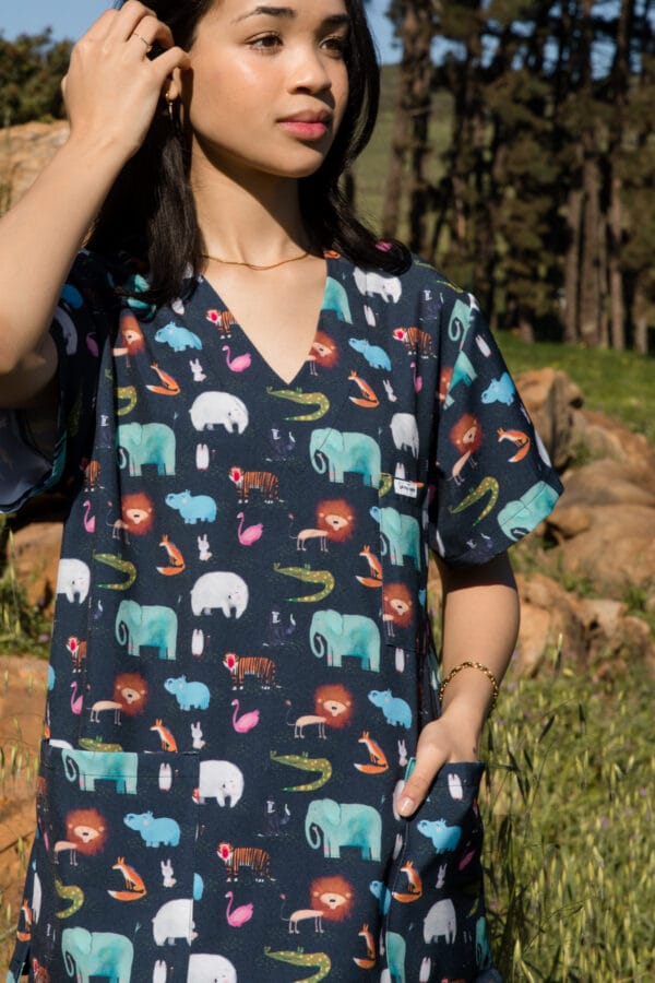 The Navy Zoo Top