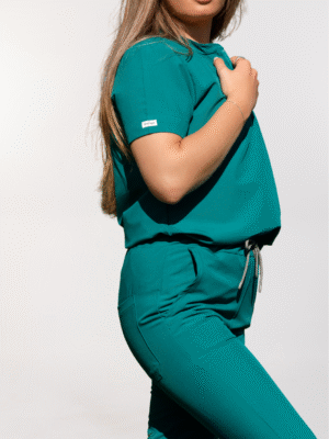 Teal Jogger Scrub Pants