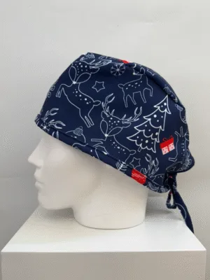 Reindeer Scrub Cap