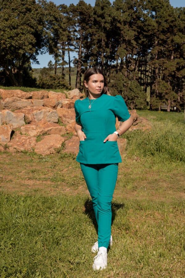 Teal Peplum Top - Image 2