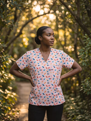 Capsules Scrub Top