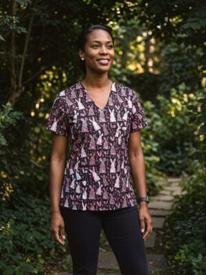 Bunny Rabbit Scrub Top