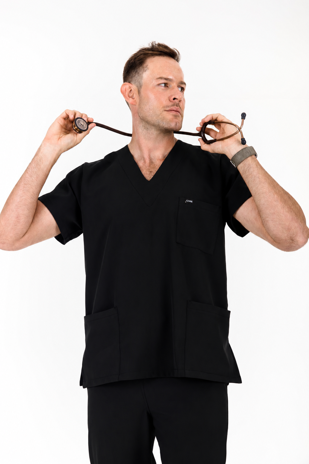 Men's V-Neck CORE Scrub Top - Image 2