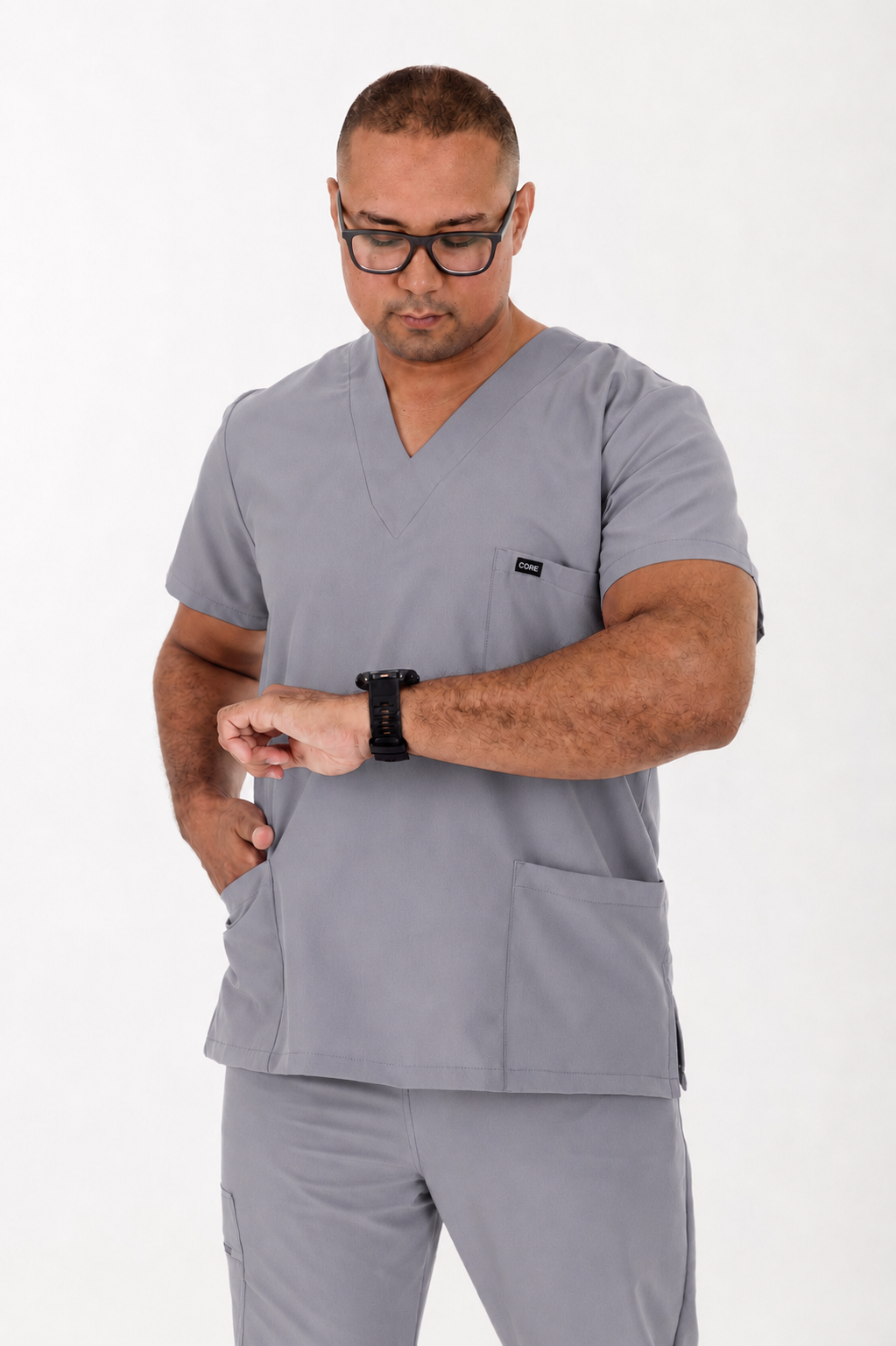 Men's V-Neck CORE Scrub Top - Image 5