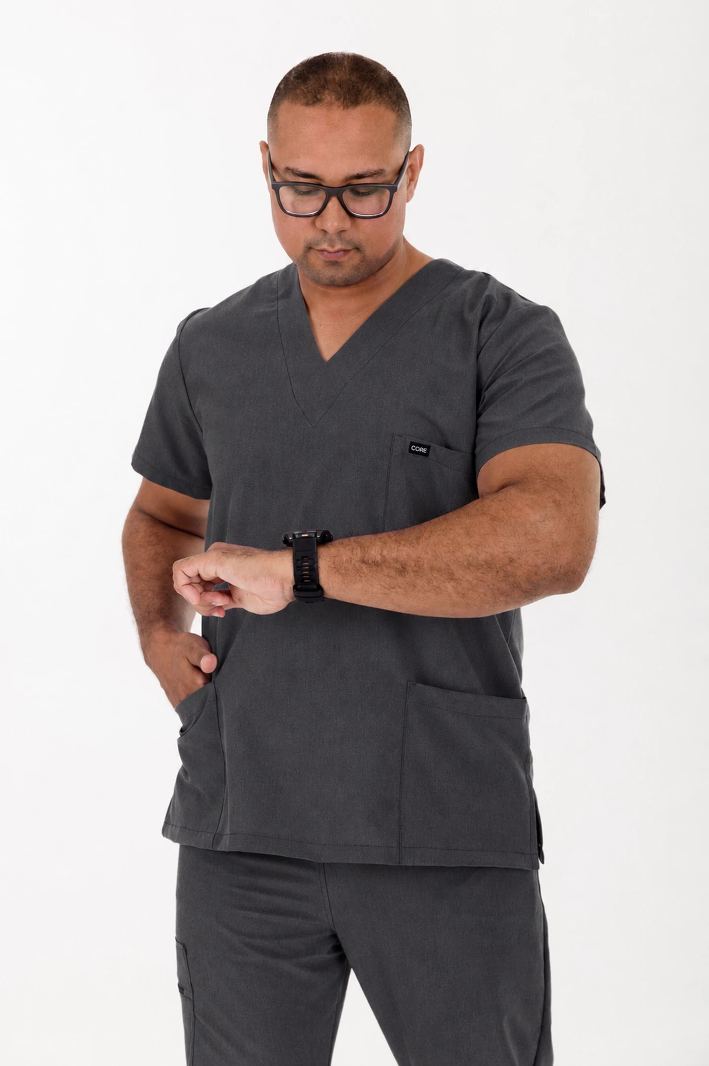 Men's V-Neck CORE Scrubs Top - Image 17