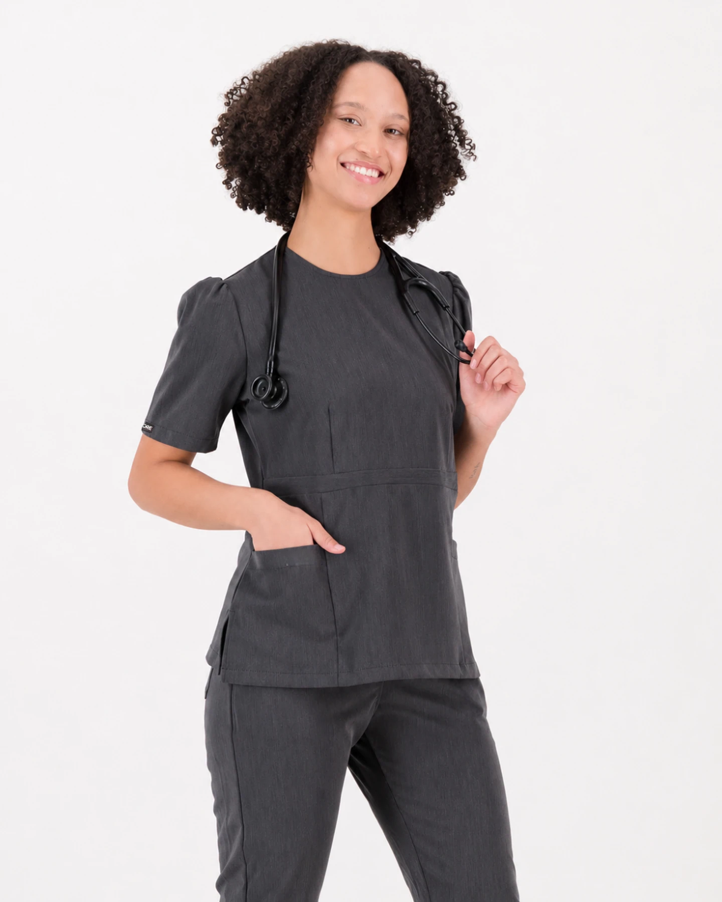 Women's Peplum CORE Scrubs Top - Image 4