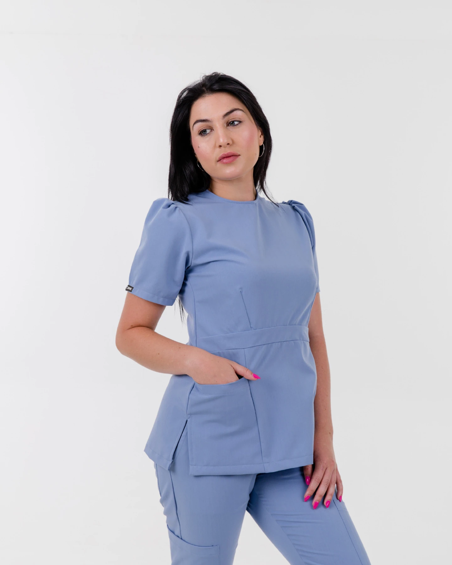 Women's Peplum CORE Scrubs Top - Image 5