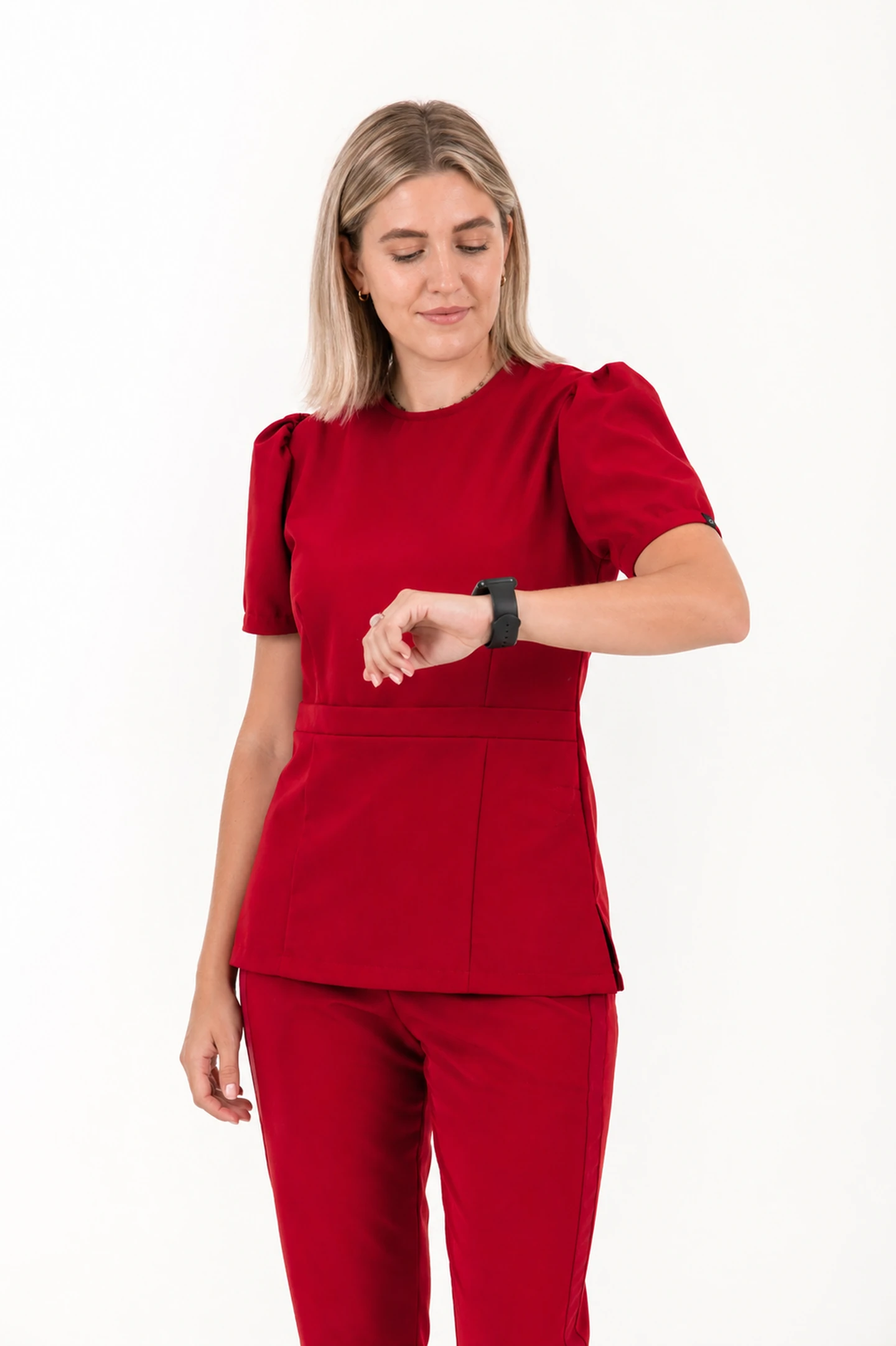 Women's Peplum CORE Scrubs Top - Image 9