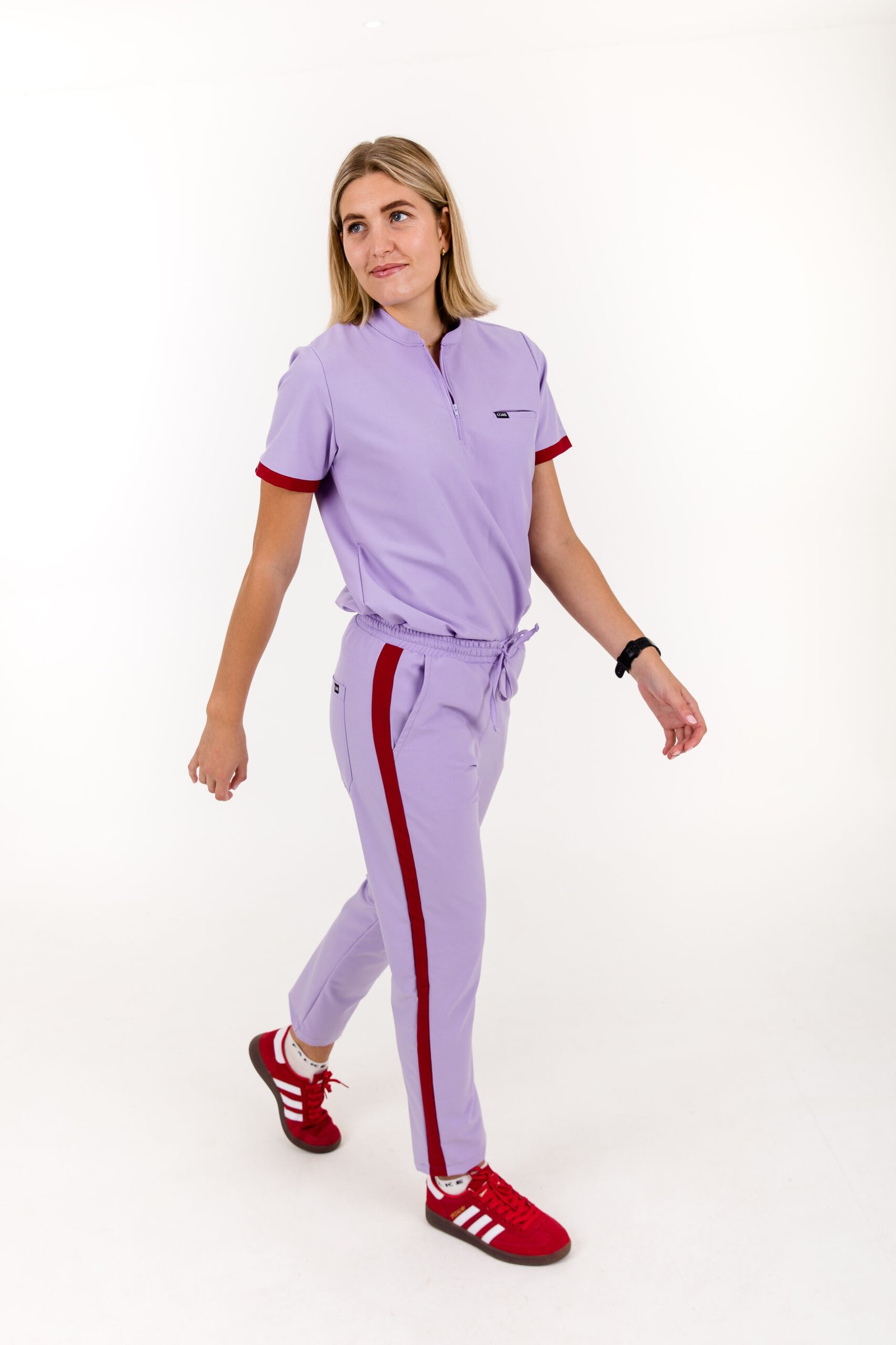 Women's Striped CORE Scrubs Top - Image 3
